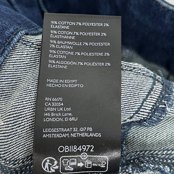 Free People Jayde High Rise Flare Jeans Dark Blue Retro 70s‎ Womens Size 28 NEW - Picture 11 of 16